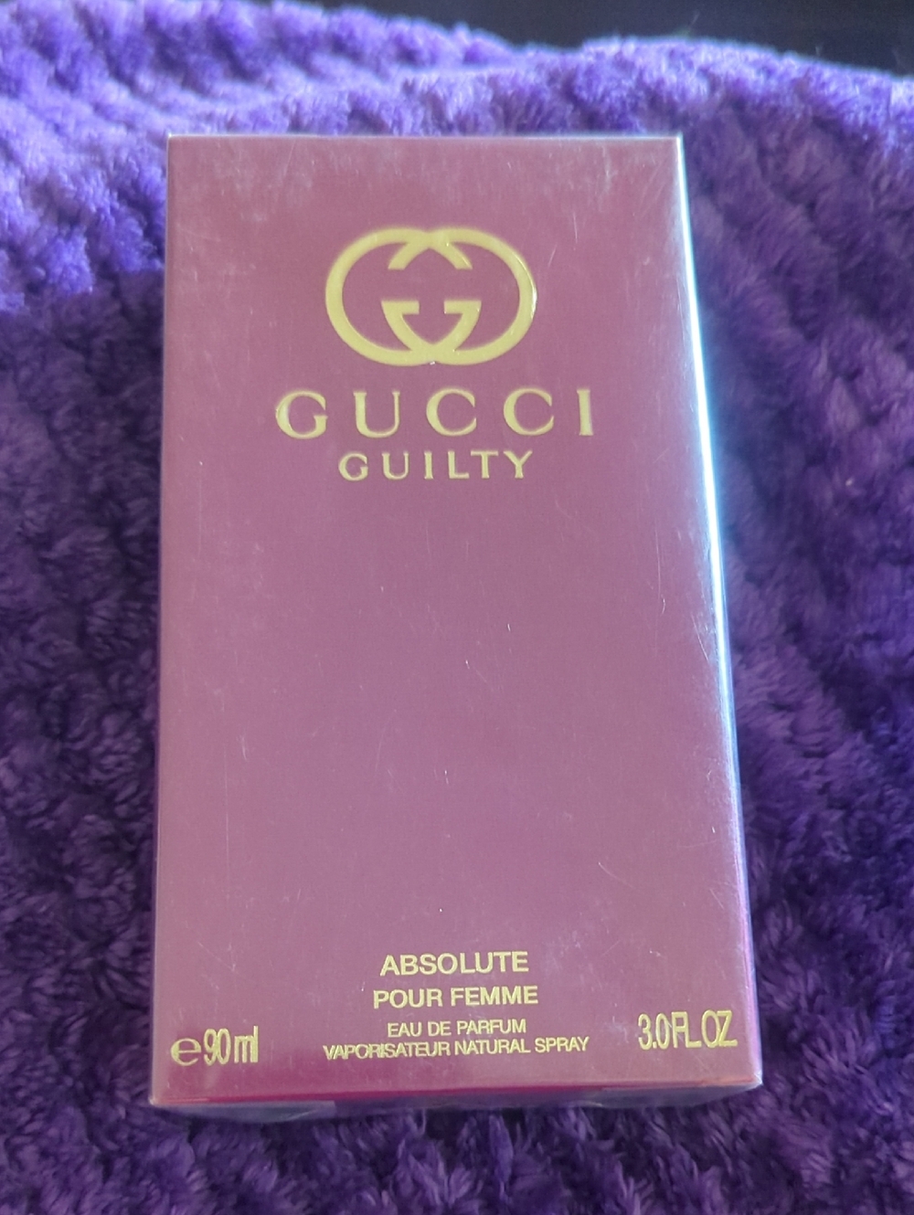 Gucci Guilty Absolute Pour Femme - Deep Purple with Gold Logo